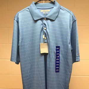 Greg Norman Light Blue Short Sleeve Golf Polo L